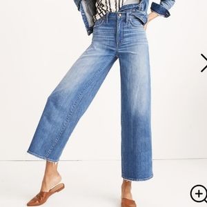 Madewell Blue Wide-Leg Jeans